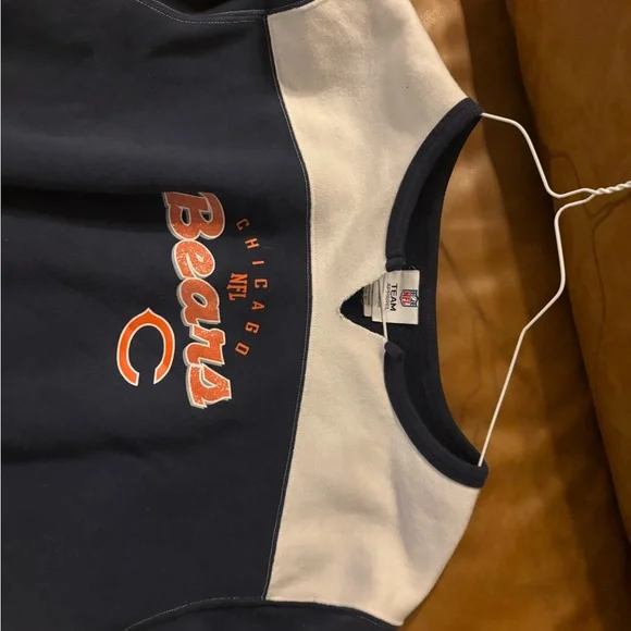 Vintage Women’s Chicago Bears NFL Blue/White XL Sweater Comfy - Picture 4 of 10